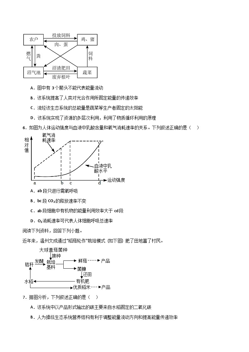 模拟卷04（考试版）-【赢在高考·临考模拟】备战2024年高考生物模拟卷（浙江专用）第3页