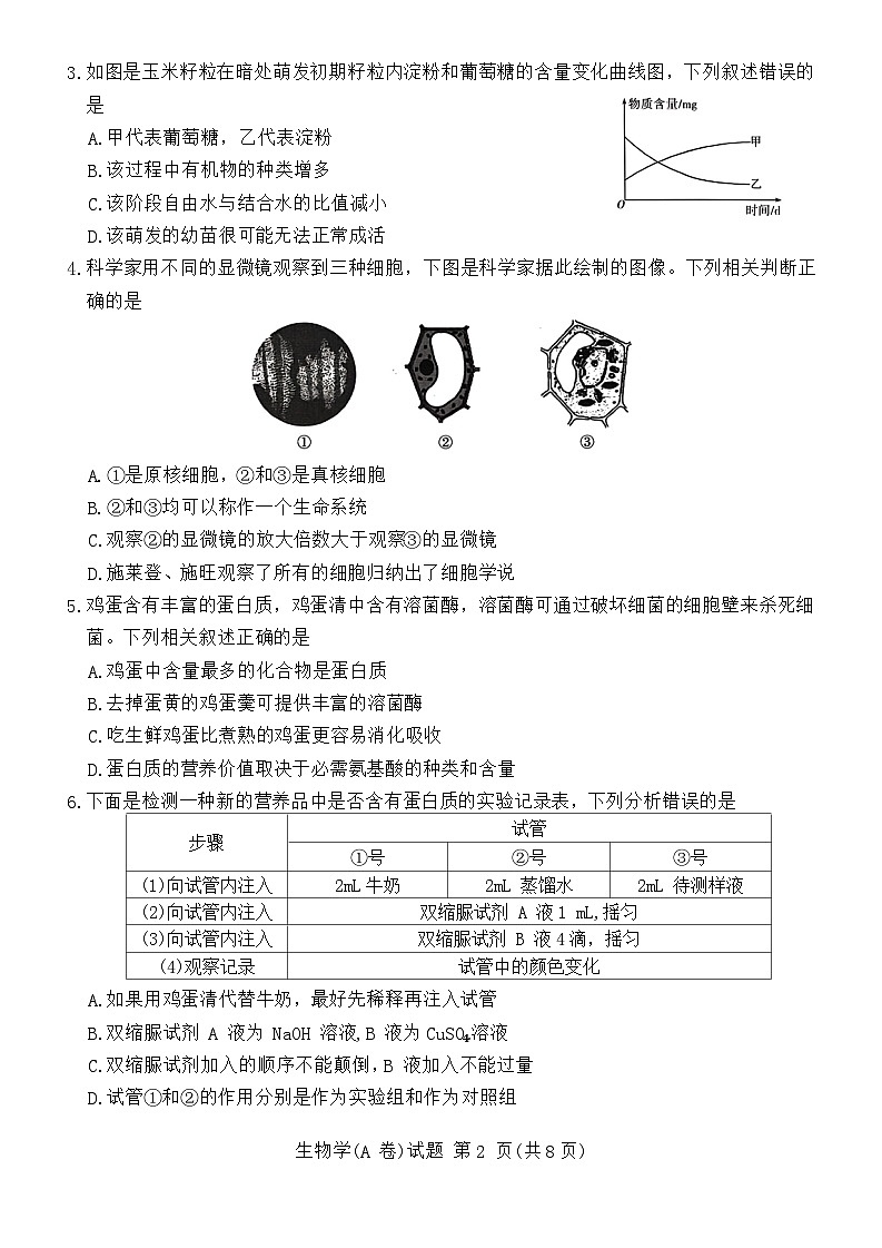 河南省豫北名校2023-2024学年高二下学期5月月考生物试题02