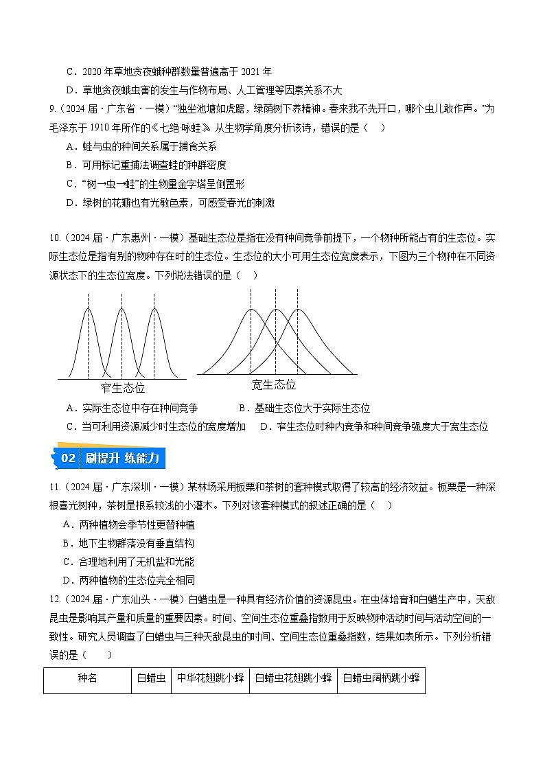 专题10 种群和群落（原卷版）第3页