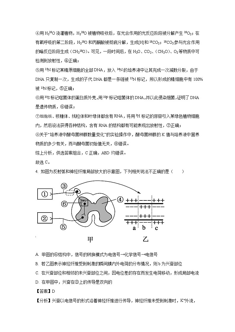 2024年陕西省高三第二次模拟考试生物试卷（解析版）第3页