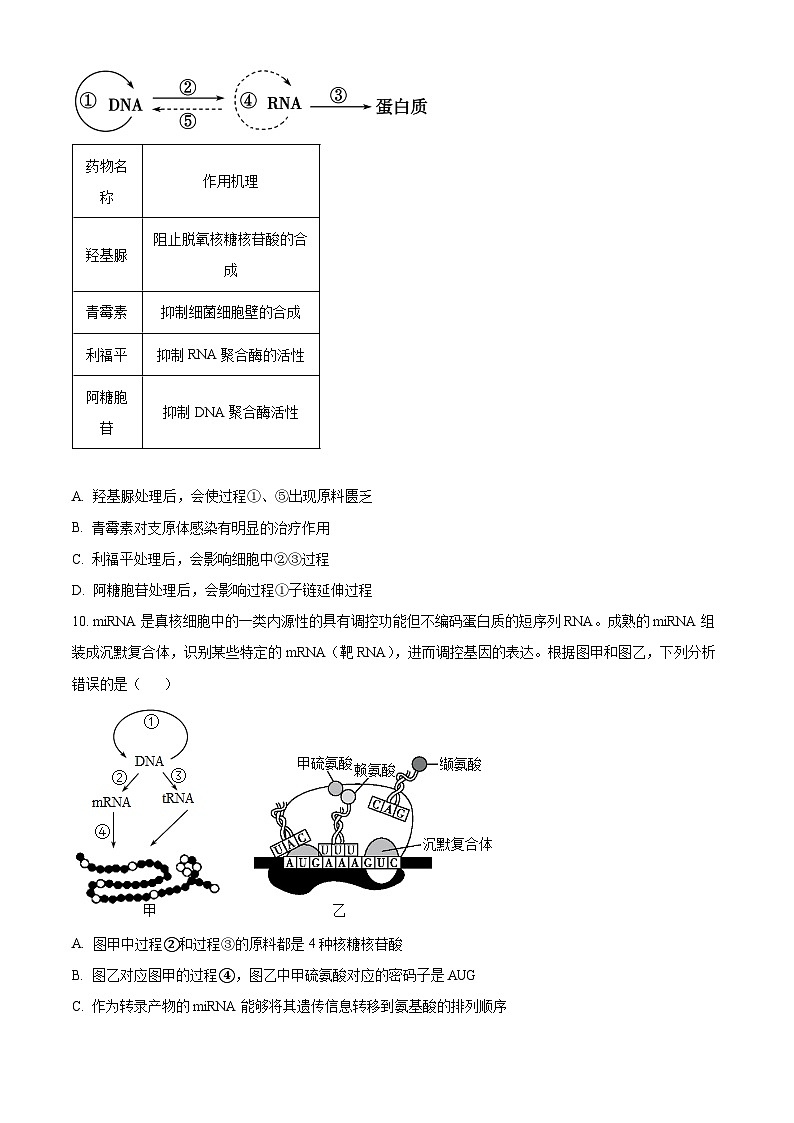 江苏省扬州市广陵区扬州市新华中学2023-2024学年高一下学期5月月考生物试题03