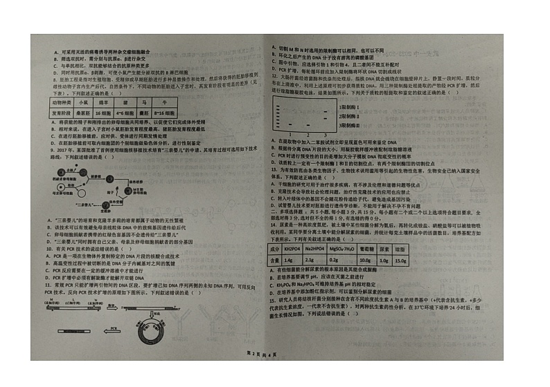 河北省邯郸市武安市第一中学2023-2024学年高二下学期5月月考生物试题第2页