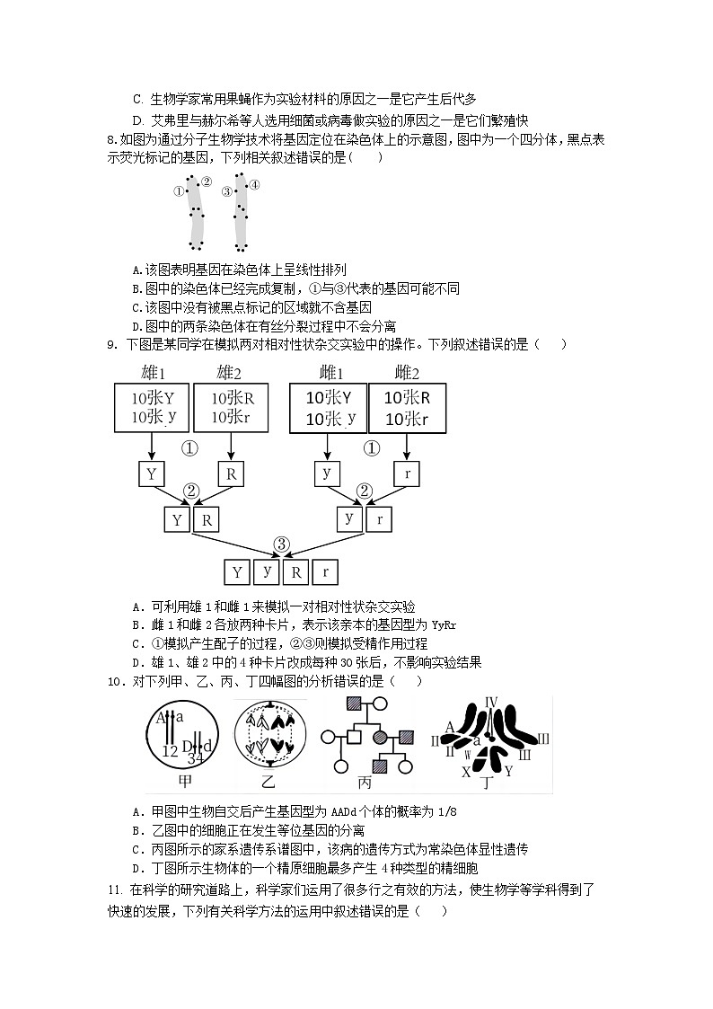 2024湖北省重点高中智学联盟学年高一下学期5月联考生物试题含答案03