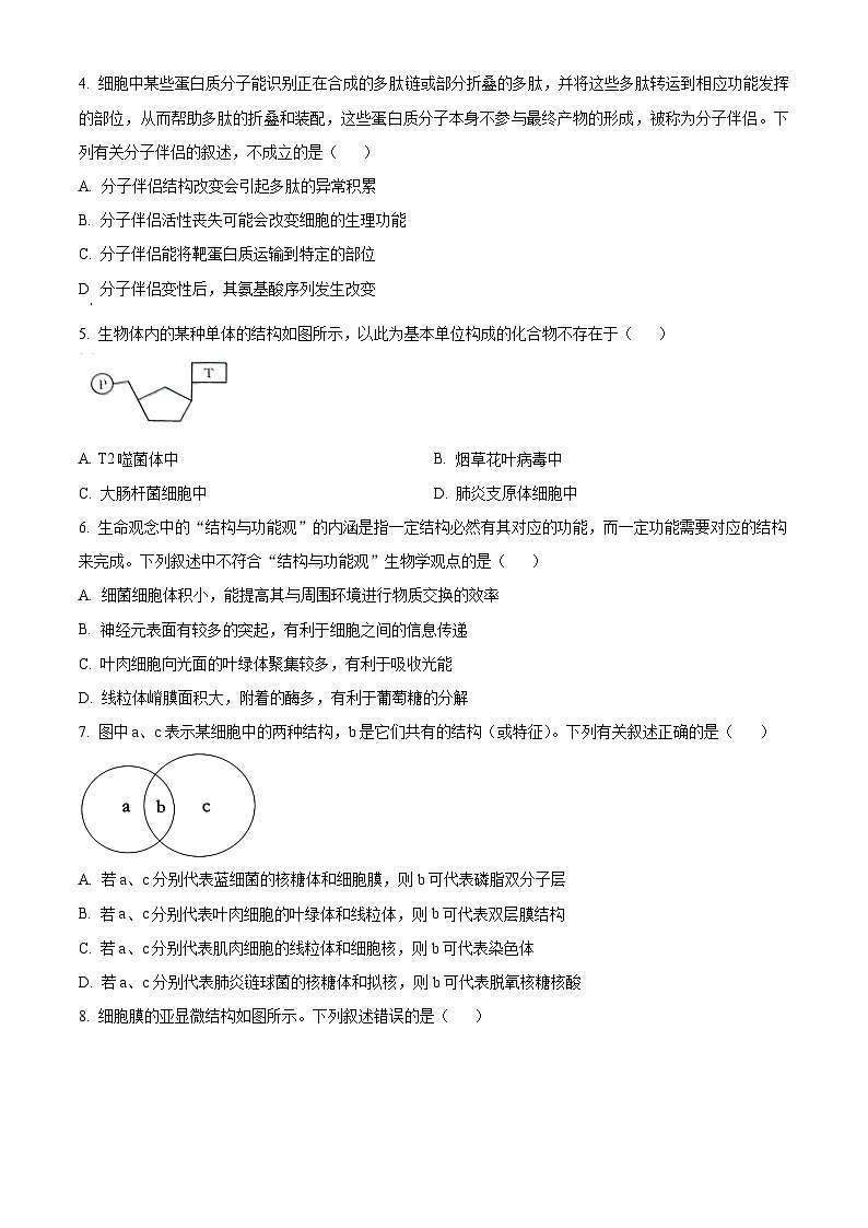 河北省保定市定州市定州市第二中学2023-2024学年高二下学期5月月考生物试题（学生版+教师版）02