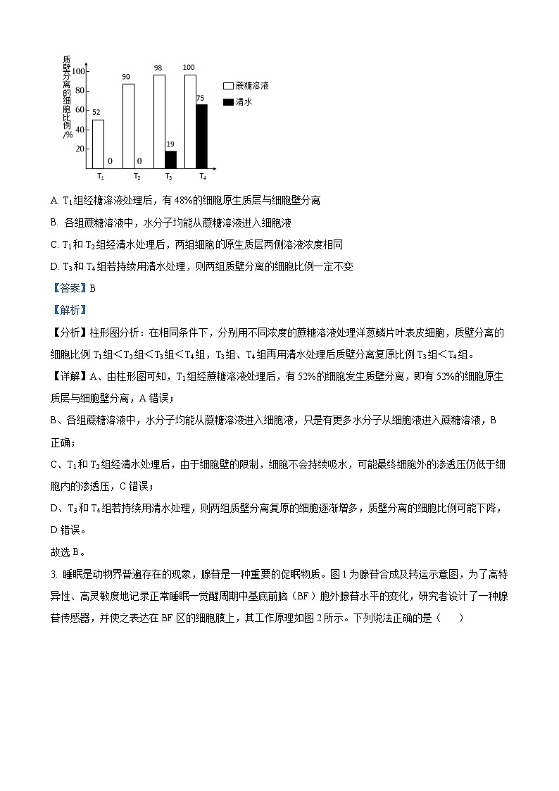 2024届山东省德州市第一中学高三三模生物试题（学生版+教师版）02