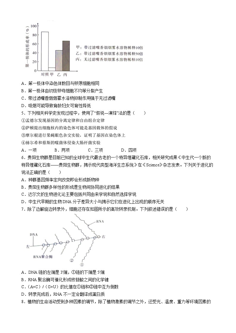 贵州省贵阳市第一中学2023-2024学年高二下学期第四次月考生物试卷02
