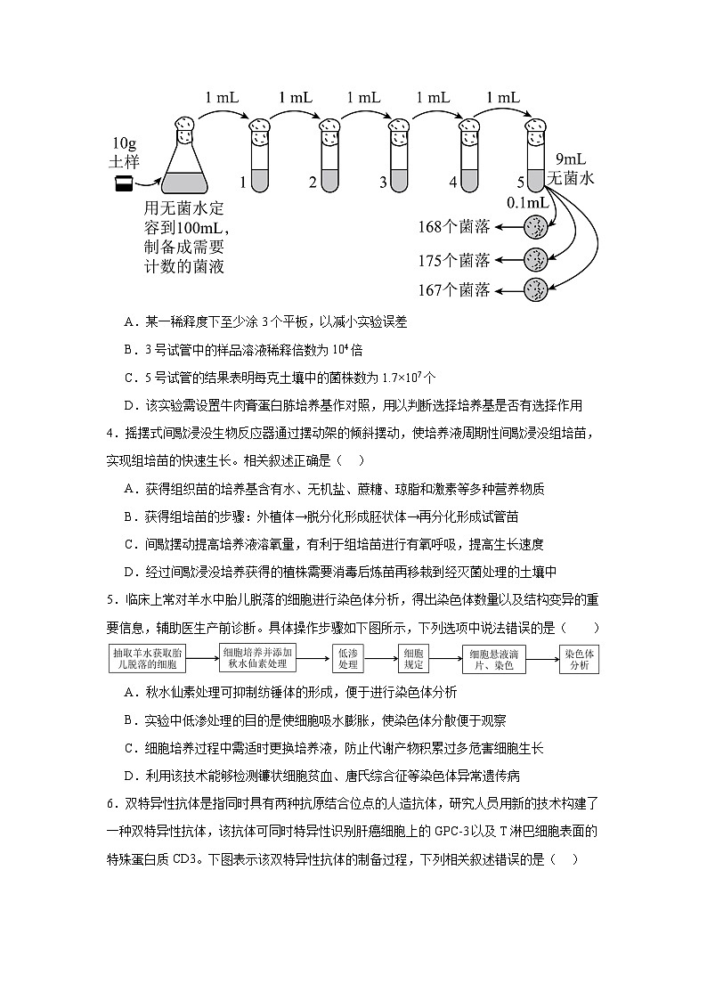 江西省南昌市青山湖区第一中学2023-2024学年高二下学期4月期中生物试题02