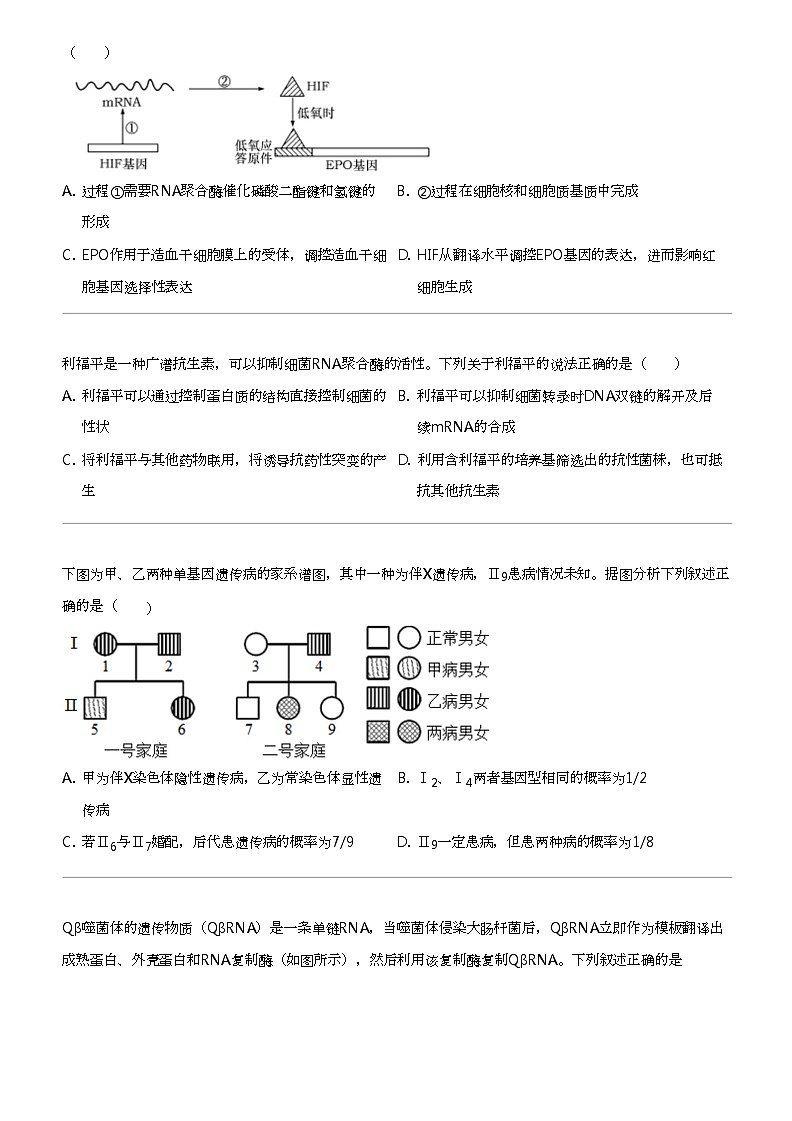 2022_2023学年6月福建厦门思明区厦门市第一中学高一下学期月考生物试卷第3页