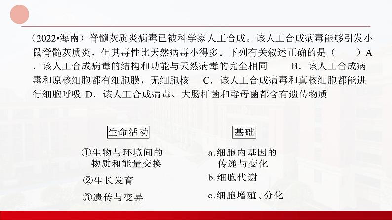 2024届高三生物一轮复习课件 细胞及其多样性和统一性第7页