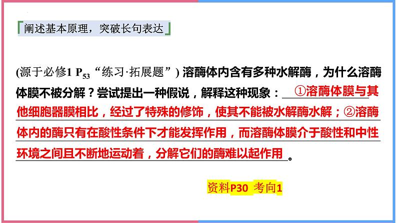 2025届高三生物人教版（2019）必修1一轮复习：细胞器之间的分工合作课件第8页