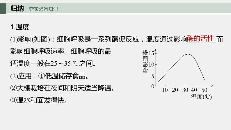 最新高考生物一轮复习课件（新人教版） 第3单元　第4课时　细胞呼吸的影响因素及其应用05