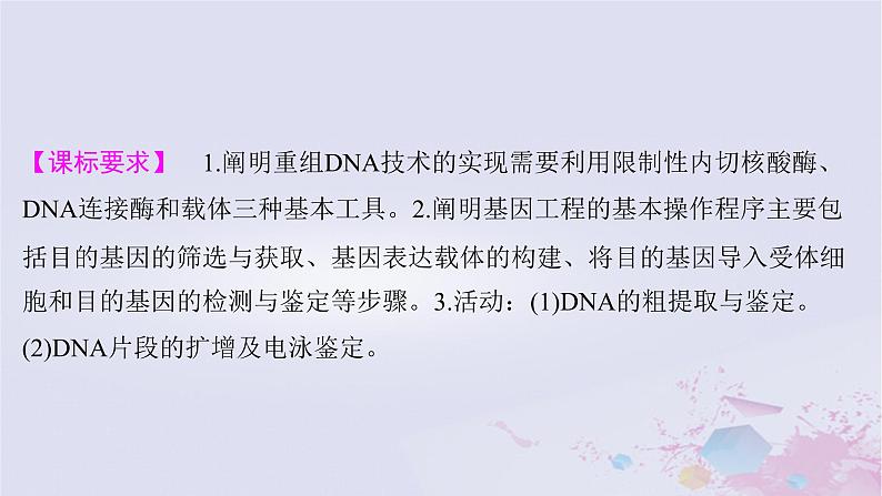 2025届高考生物一轮总复习选择性必修3第十单元生物技术与工程第51讲基因工程的基本工具和基本操作程序课件第2页