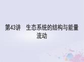 2025届高考生物一轮总复习选择性必修2第九单元生物与环境第43讲生态系统的结构与能量流动课件