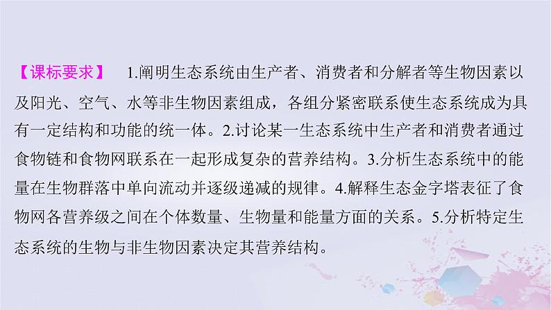 2025届高考生物一轮总复习选择性必修2第九单元生物与环境第43讲生态系统的结构与能量流动课件02