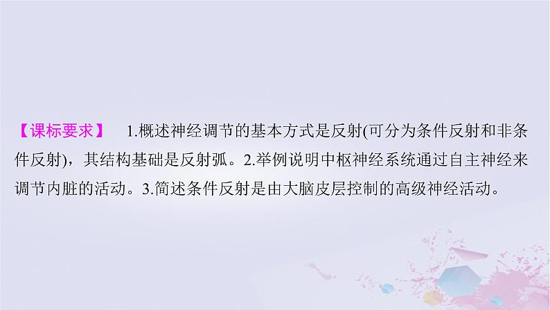 2025届高考生物一轮总复习选择性必修1第八单元稳态与调节第34讲神经调节的结构基础及基本方式课件02