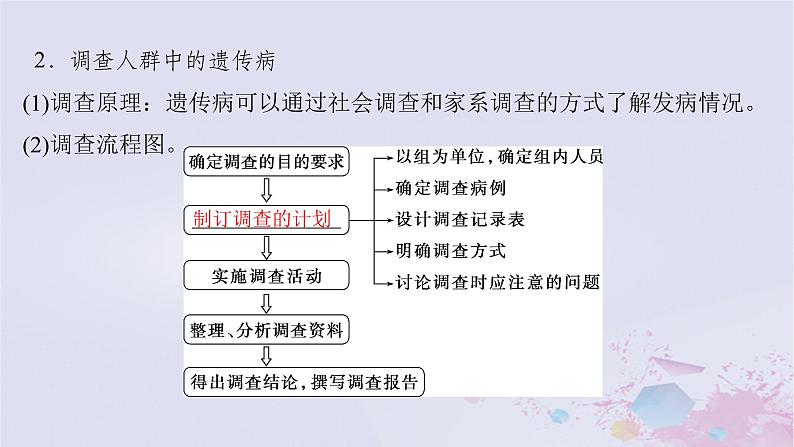 2025届高考生物一轮总复习必修2第五单元遗传的基本规律伴性遗传与人类遗传病第26讲人类遗传病及遗传系谱图分析课件第7页