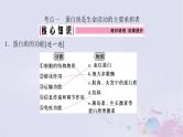 2025届高考生物一轮总复习必修1第一单元细胞及其分子组成第3讲蛋白质和核酸课件