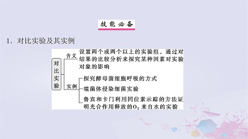 2025届高考生物一轮总复习必修1第三单元细胞的能量供应和利用实验技能一对比实验与对照实验分析课件第2页