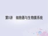 2025届高考生物一轮总复习必修1第二单元细胞的结构和物质运输第5讲细胞器与生物膜系统课件