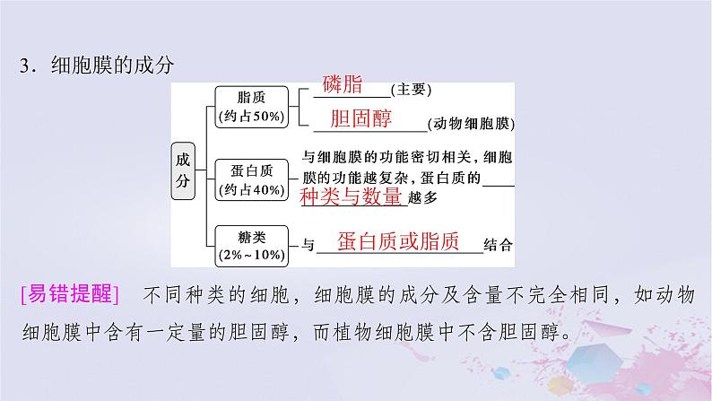 2025届高考生物一轮总复习必修1第二单元细胞的结构和物质运输第4讲细胞膜与细胞核课件第6页