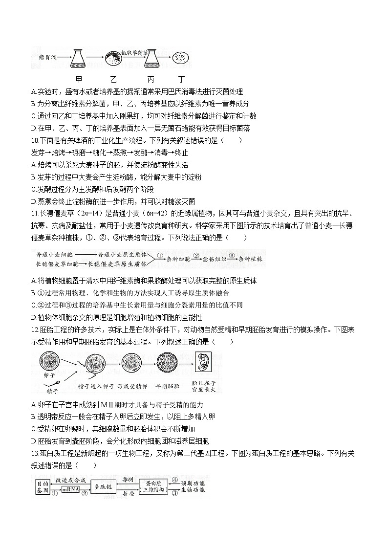 辽宁省部分学校2023-2024学年高二下学期6月阶段考生物试卷（含答案）第3页