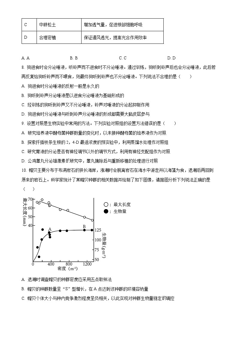 福建省2024届泉州市鲤城区高三预测模拟预测生物试卷（Word版附解析）03