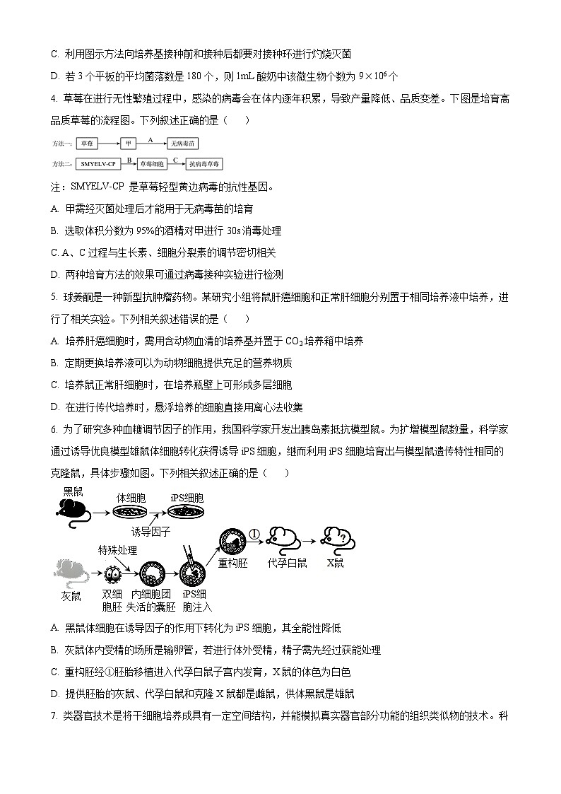 江西省上饶市广丰区洋口中学2023-2024学年高二下学期5月生物检测试卷（Word版附解析）02