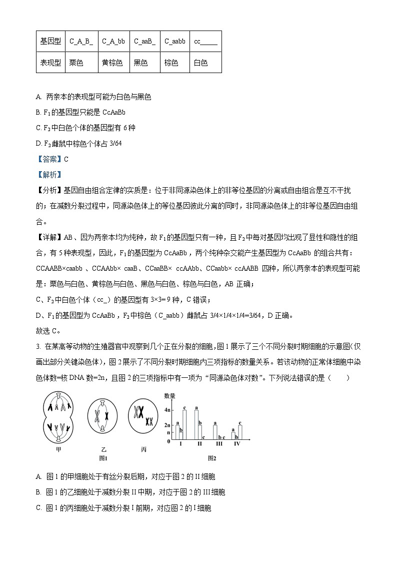 江西省上饶市广丰区洋口中学2023-2024学年高一下学期5月生物检测试卷（解析版）第2页