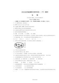 [生物]2024北京首都师大附中高一下学期期中生物试卷及答案