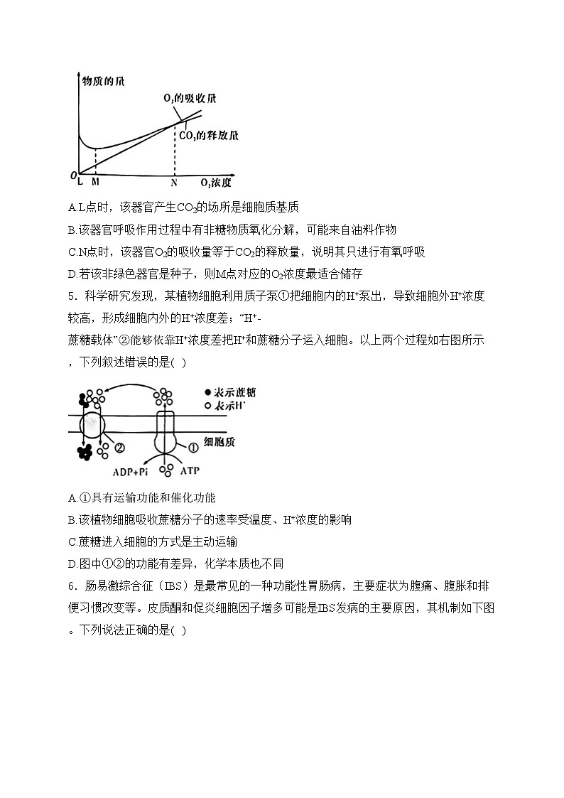 湖南师范大学附属中学2024届高三下学期三模考试生物试卷(含答案)02