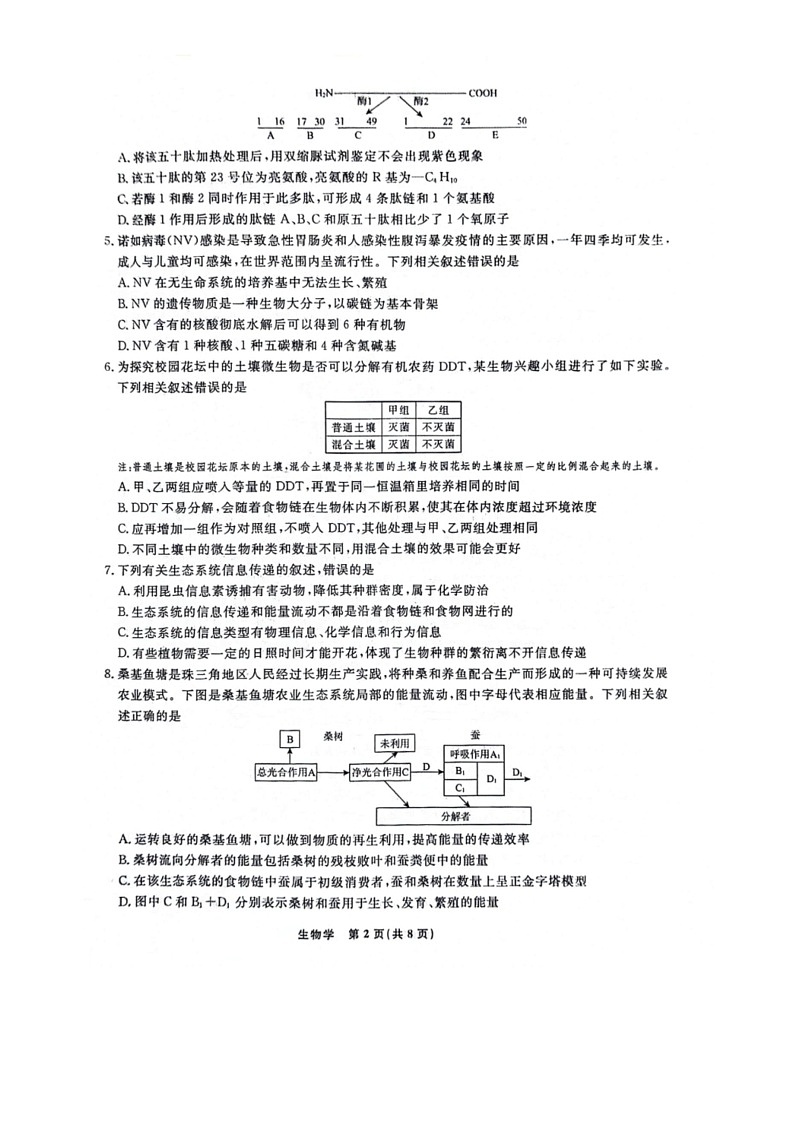 [生物]辽宁省名校2023～2024学年高二下学期6月联合考试生物试卷（图片版含解析）第2页