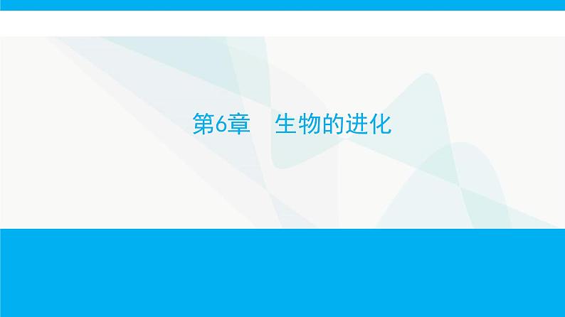 人教版高中生物必修2第6章生物的进化课件01