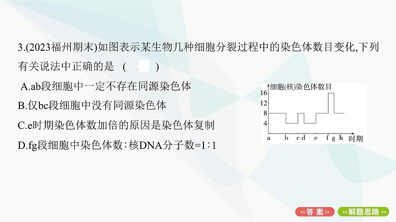 人教版高中生物必修2期中检测卷(第1至4章)课件08