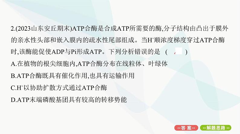 人教版高中生物必修1重点专题卷4与酶相关的实验探究课件第4页