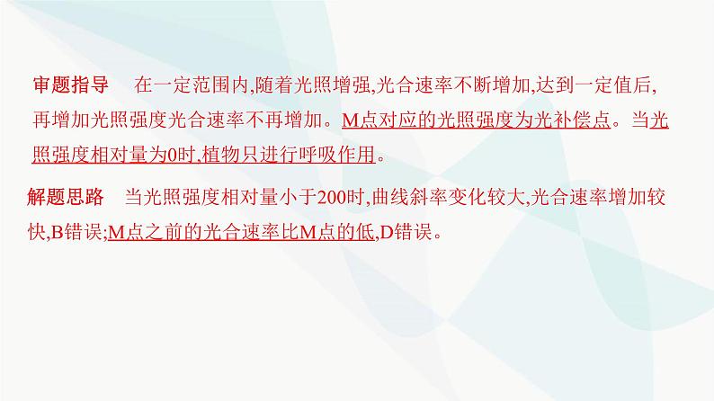 人教版高中生物必修1重点专题卷5环境因素对光合速率影响的图表、曲线及实验分析课件第3页