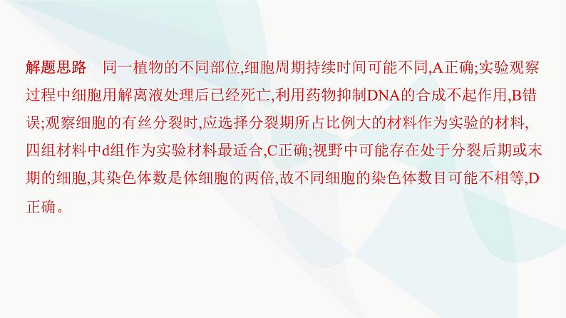 人教版高中生物必修1重点专题卷7细胞分裂图形、曲线分析课件第3页