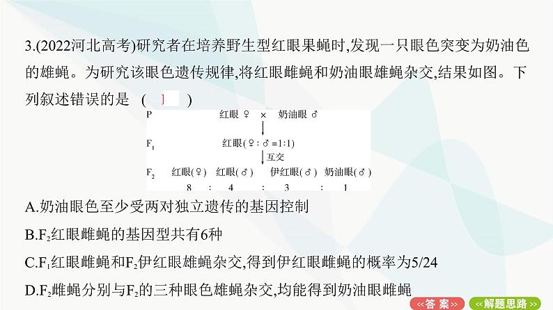 人教版高中生物必修2重点专题卷2自由组合定律的异常分离比课件06