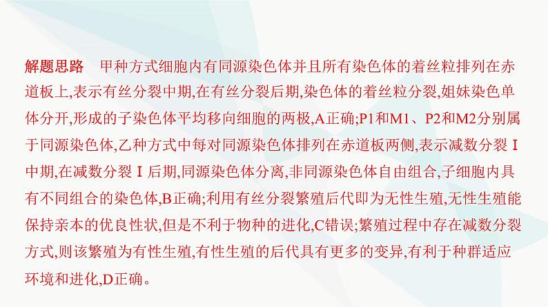 人教版高中生物必修2重点专题卷3有丝分裂与减数分裂的综合分析课件05