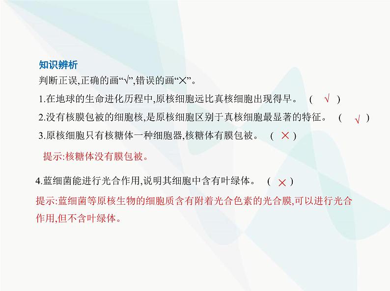 浙科版高中生物必修1第二章细胞的结构第六节原核细胞内无成形的细胞核课件06