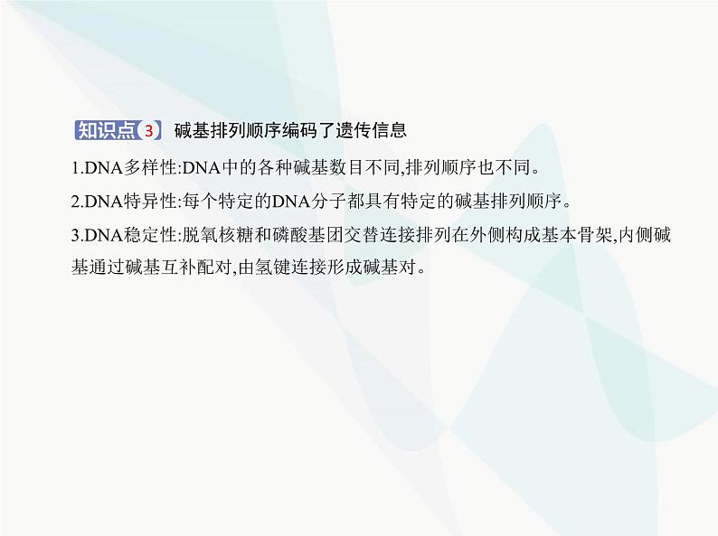 浙科版高中生物必修2第三章遗传的分子基础第二节遗传信息编码在DNA分子上课件第6页