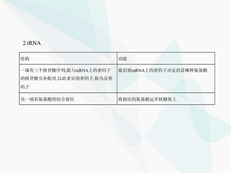 浙科版高中生物必修2第三章遗传的分子基础第四节基因控制蛋白质合成课件08