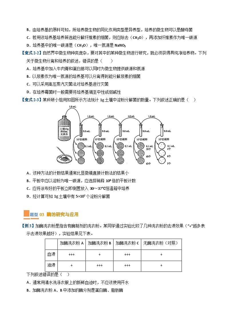 专题01 发酵工程与基因工程（期末考题猜想）（9大题型）（原卷版+解析版）-高二生物下学期期末考点大串讲（人教版2019）03