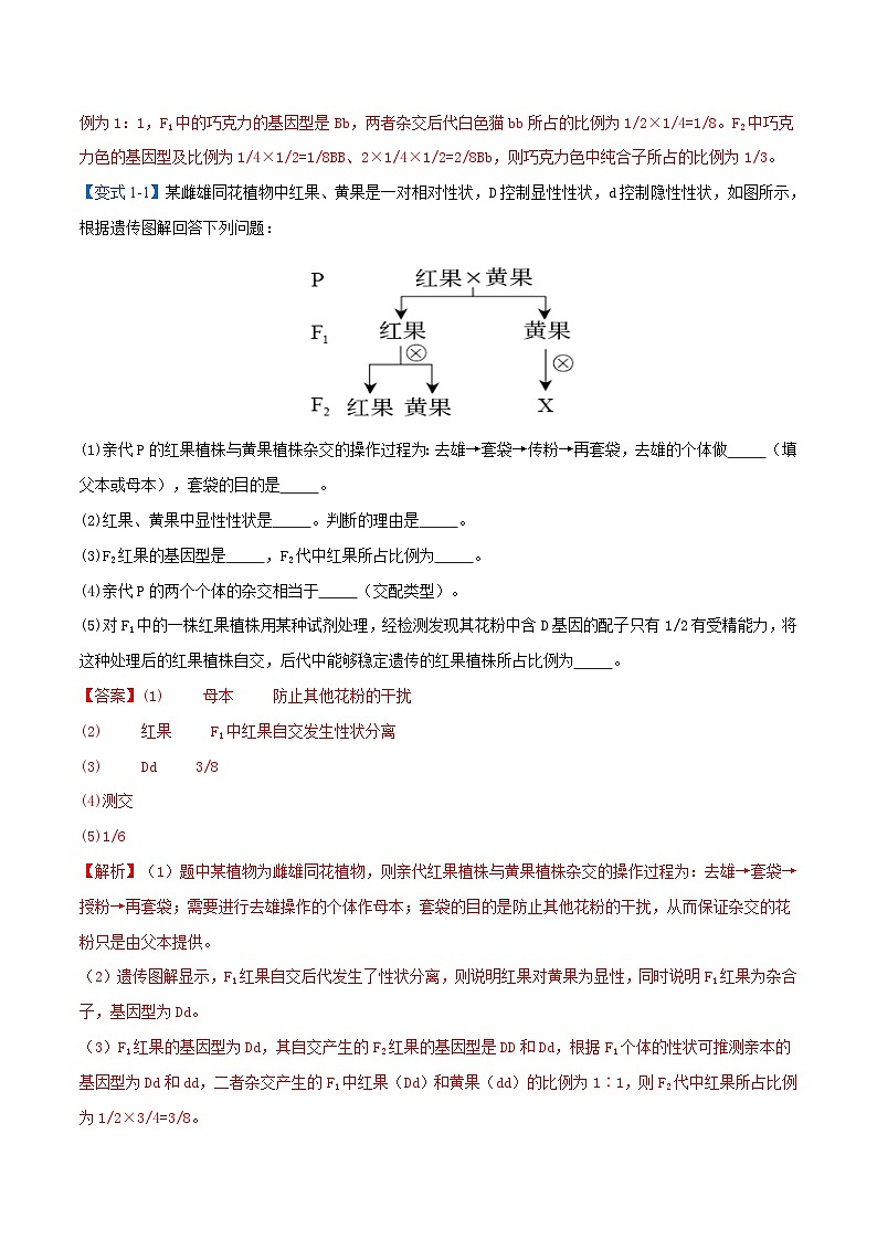 专题05  非选择题部分【考题猜想】（15个考点）（原卷版+解析版）-高一生物下学期期末考点大串讲（人教版2019必修2）03