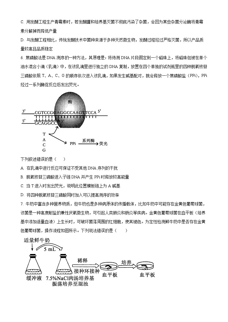 江西省南昌市第二中学2023-2024学年高二下学期5月期中考试生物试卷（Word版附解析）02