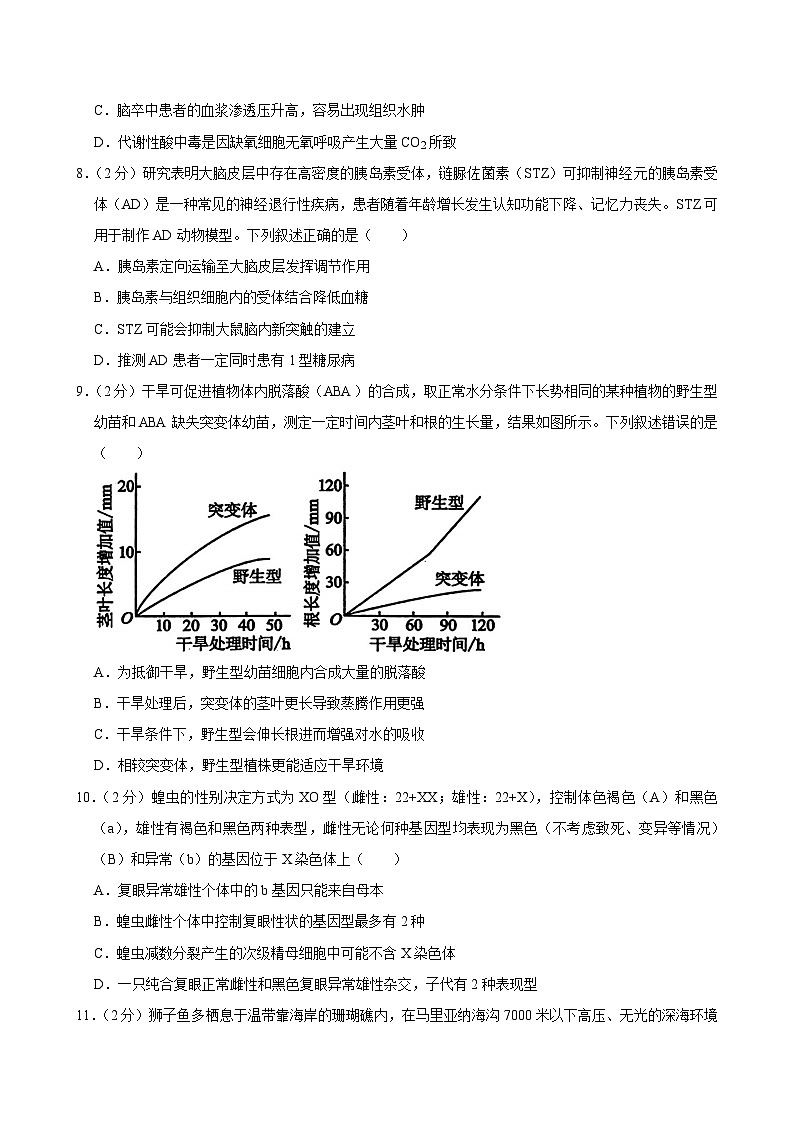 2024年湖北省新高考协作体高考生物一模试卷03