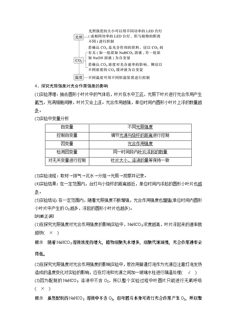 第三单元　第十七课时　光合作用的影响因素及其应用-2025年高考生物大一轮复习课件02