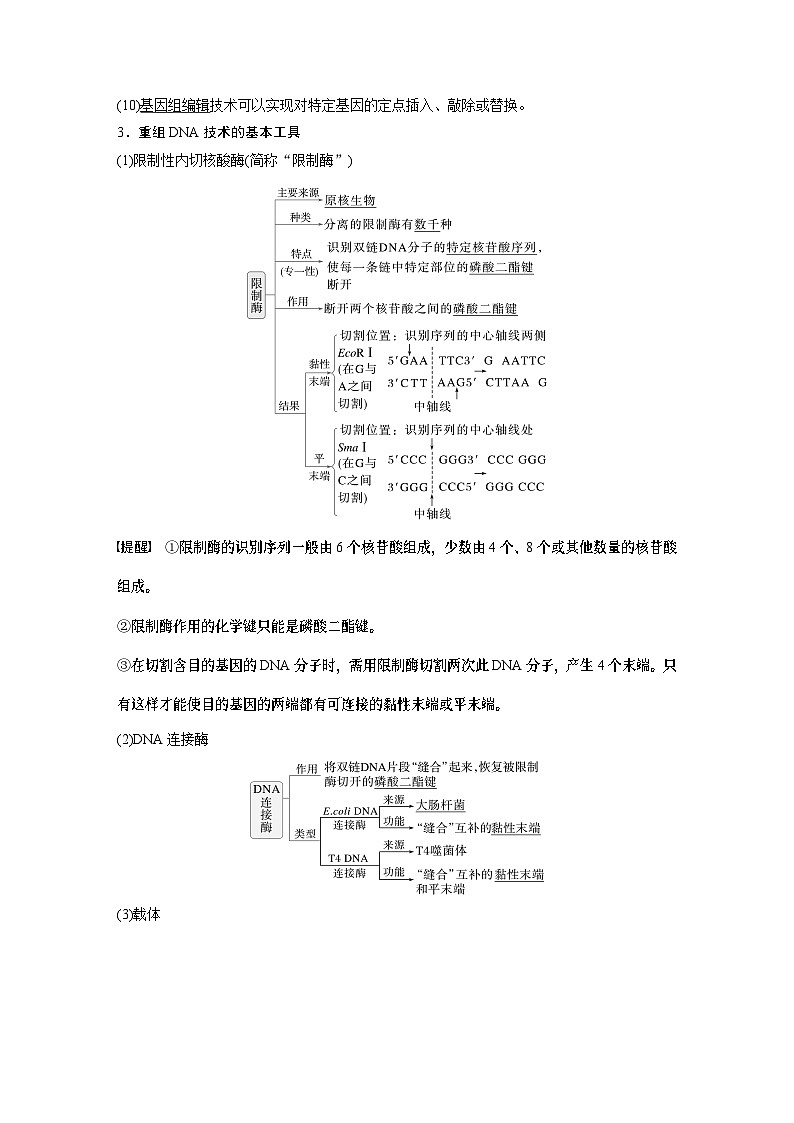 第十单元　第61课时　基因工程的基本工具和基本操作程序-2025年高考生物大一轮复习课件02