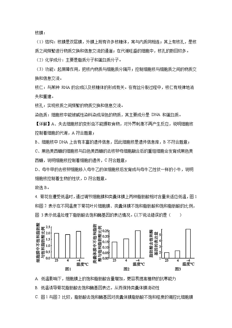 [生物]山东省济南市2023-2024学年高二下学期期末考试试题（解析版）第3页