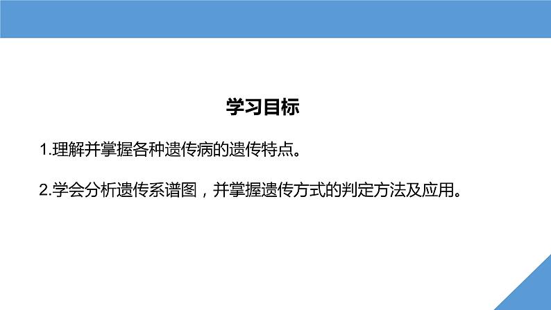 2024届高三生物一轮复习课件：遗传系谱图中遗传方式的判定及应用03