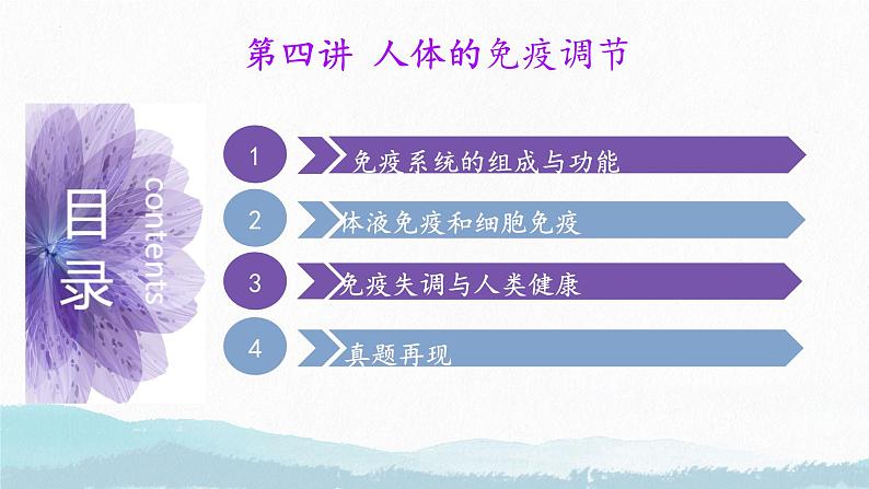 2025届高三生物一轮复习课件第四讲 人体的免疫调节第2页